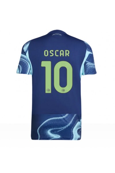 Ajax Oscar Gloukh #10 Jalkapallovaatteet Vieraspaita 2025-26 Lyhythihainen Ajax Oscar Gloukh #10 Jalkapallovaatteet Vieraspaita 2025-26 Lyhythihainen
